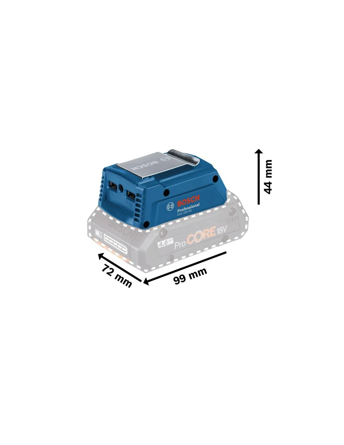 Adaptateur de charge USB GAA 18V-48 | 06188000L6 - Bosch