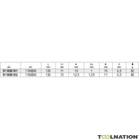 Beta 011860101 Cutters latéraux à mâchoires pointues 120 L mm