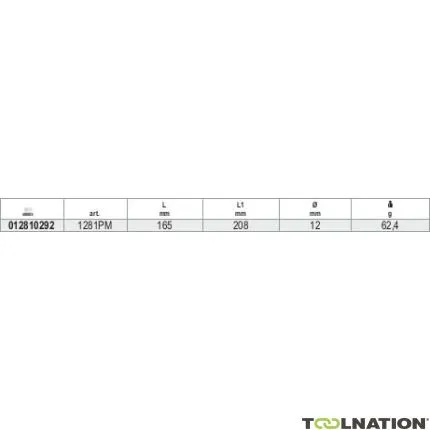 Beta 012810292 1281Pm-Porte-embout magnétique 165 mm