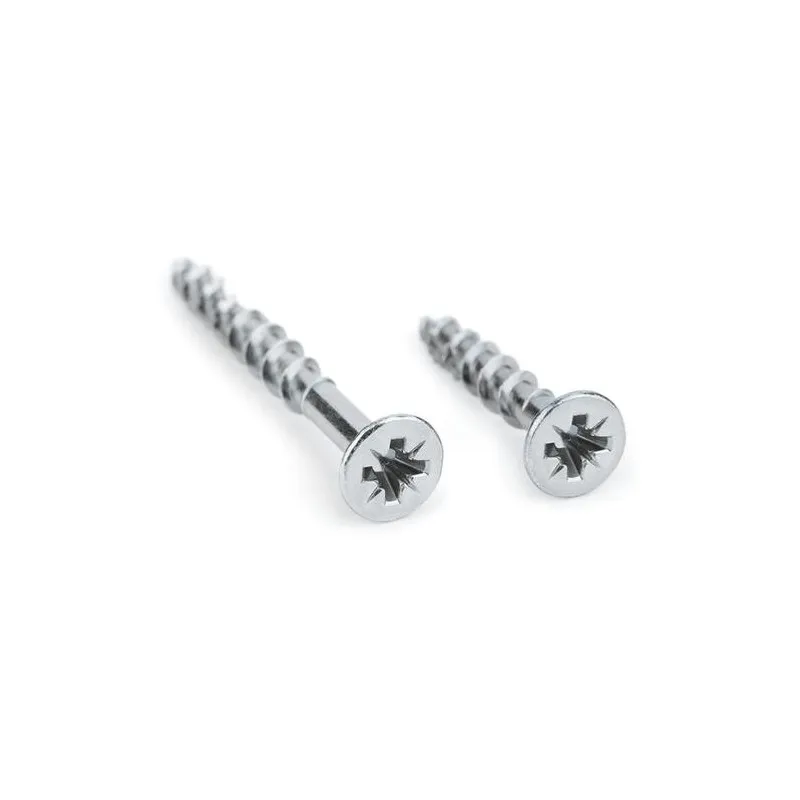 Boite de 500 vis à bois tête fraisée 4,5x30mm - Empreinte Pozidriv - Acier zingué