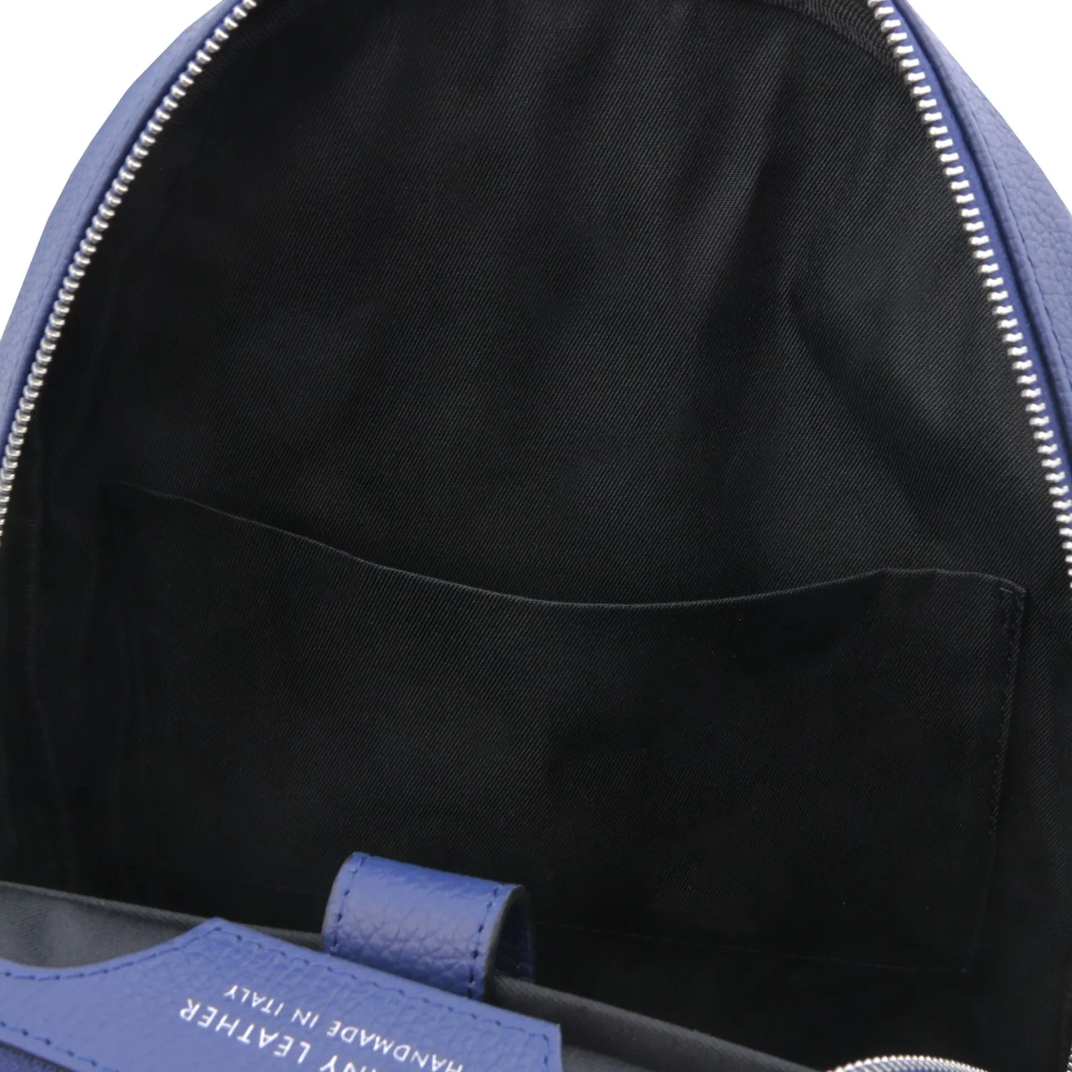 Dakota Sac à dos en Cuir Souple Bleu Foncé TL142333