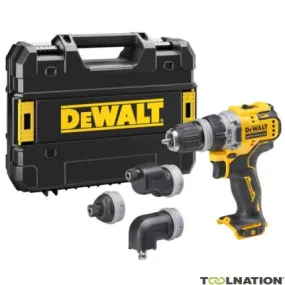 DeWalt DCD703NT-XJ Perceuse-visseuse sans fil multi-têtes 12V sans batteries ni chargeur