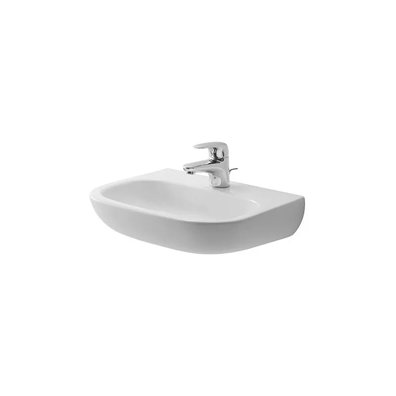 DURAVIT D-Code Lave-mains 450mm D-CODE MED    BLANC sans TP, avec PdR, sans TR: 07074500702