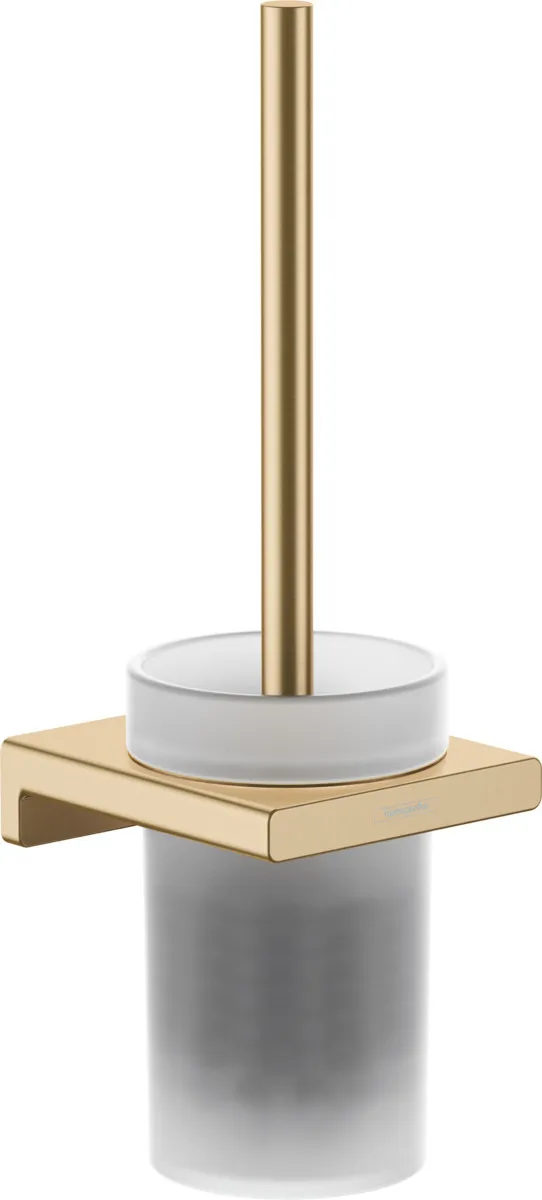 Hansgrohe AddStoris Porte-brosse WC mural en verre mat, Bronze brossé (41752140)