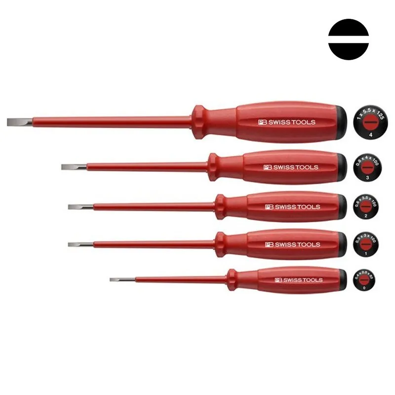 Jeu tournevis à fente VDE isolés PB Swiss Tools PB 58538