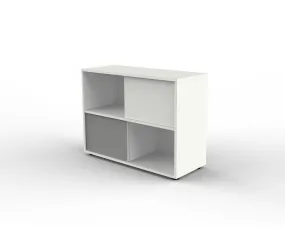 Kerkmann armoire à portes coulissantes avec portes réversibles en demi-largeur de compartiment frais L 1000 x P 400 x H 750 mm b