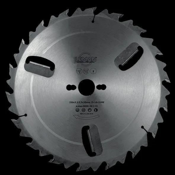 Lame scie circulaire pour bois épais, Lame scie circulaire pour bois humide, Lame scie circulaire Leman 215 - Meygalmat