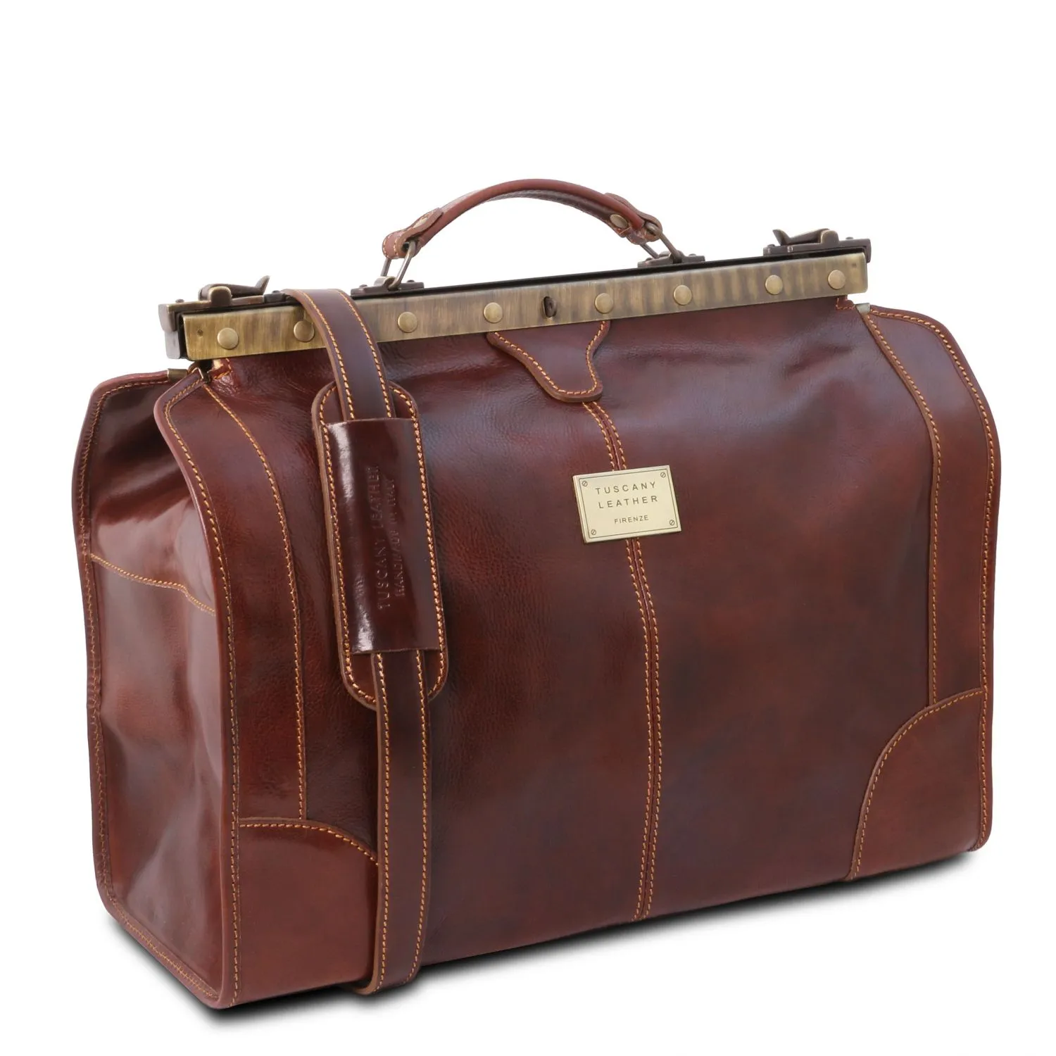 Madrid Ensemble de Voyage en Cuir Rouge TL1070