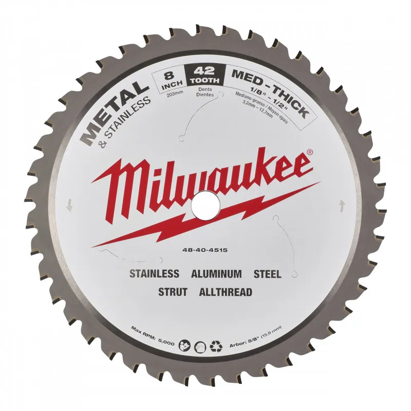 MILWAUKEE Lame de scie MCS 66 ø203 42 dents à métaux - 48404515