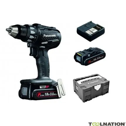 Panasonic EY74A2PN2G Perceuse-visseuse sans fil 18V Li-Ion (2x batterie 3.0Ah) en T-loc - sans balais