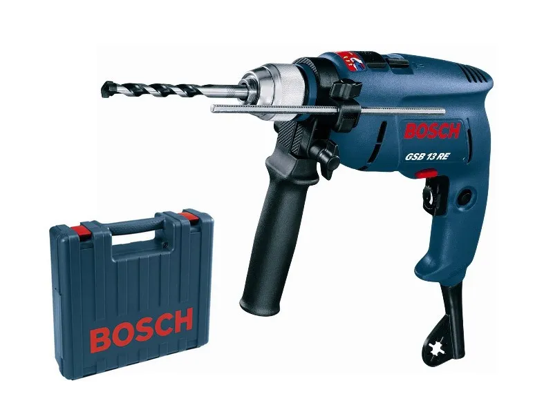 Perceuse a percussion 13 mm sur valise 600w gsb13re ** BOSCH