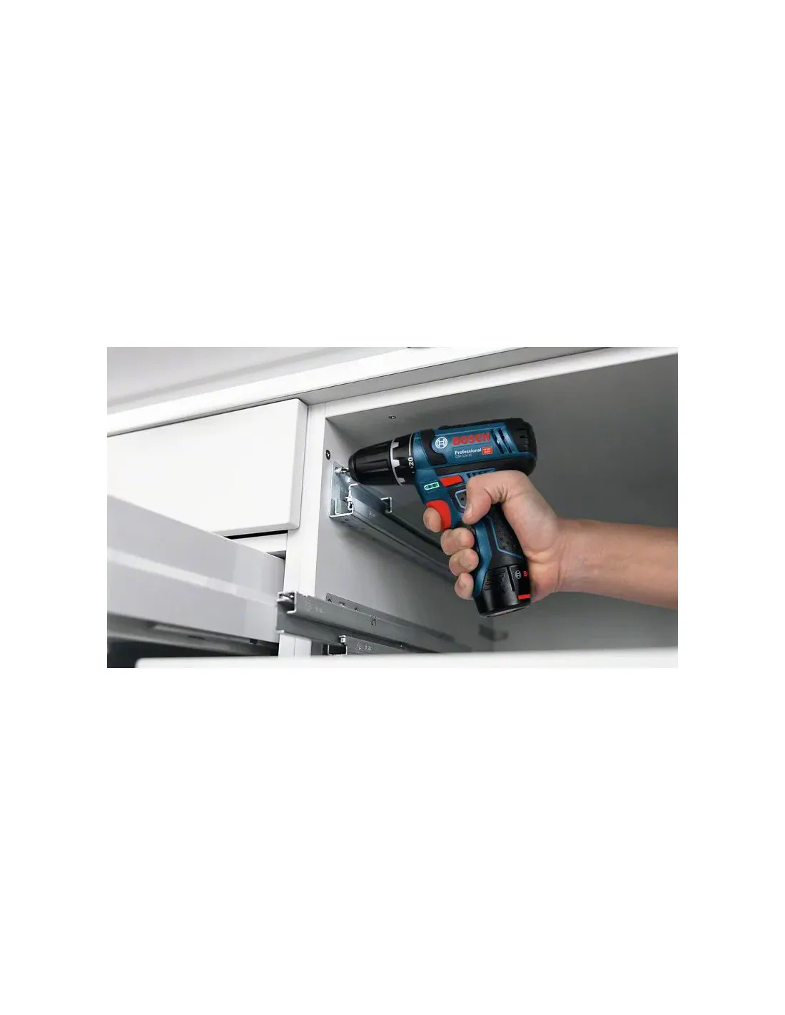 Perceuse-visseuse GSR 12V-15 2Ah + 10 embouts + Sacoche | 060186810G - Bosch