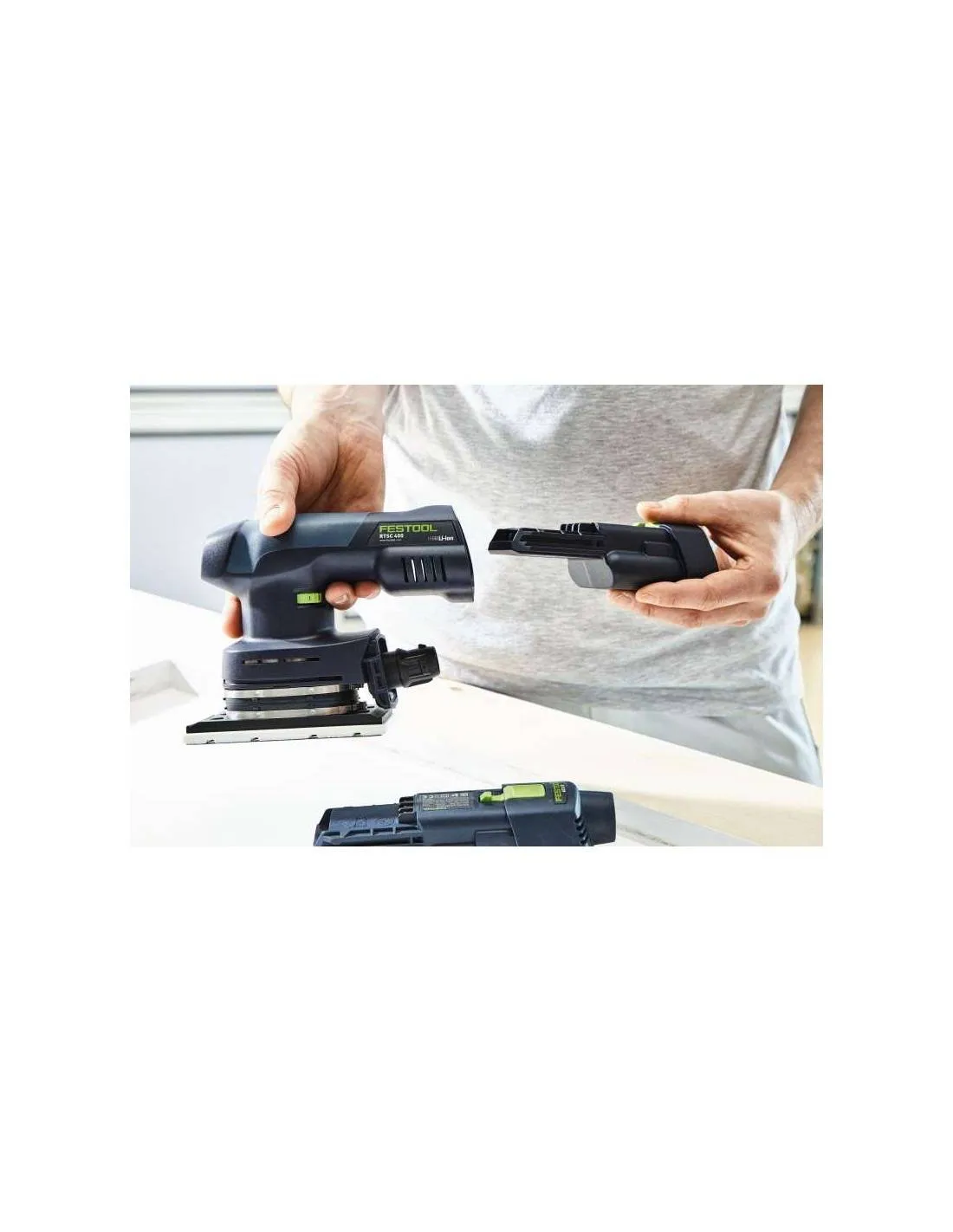 Ponceuse vibrante hybride RTSC 400 Li-Basic - Festool