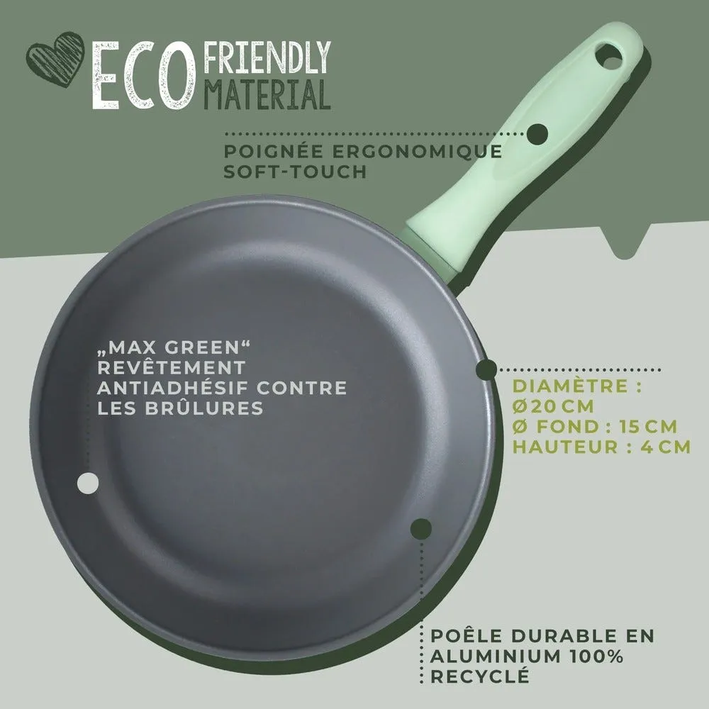 Poêle à frire 20cm en aluminium recyclé fackelmann ecolution