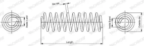 Ressort de suspension MONROE SP3823 