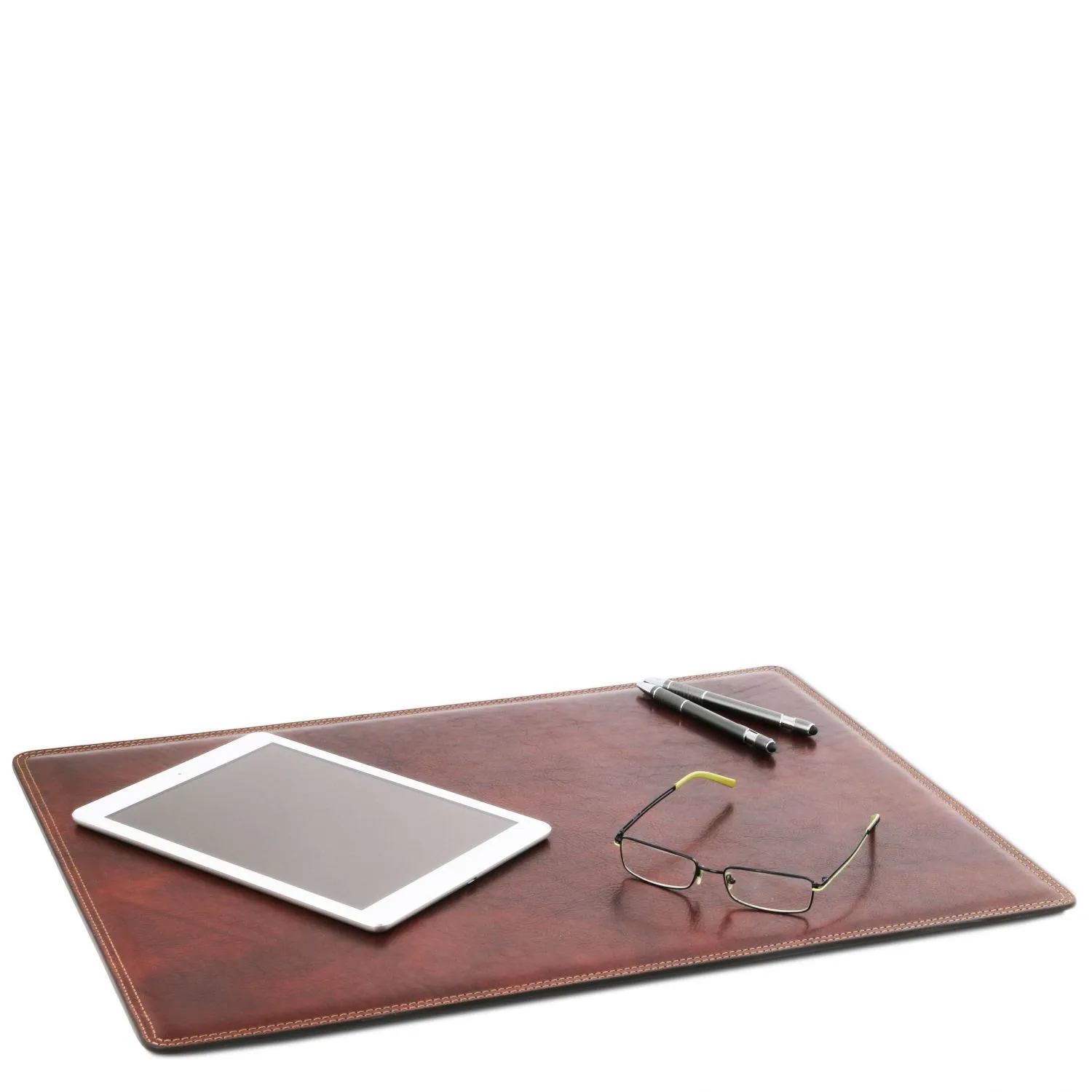 Sous-main de Bureau en Cuir Marron TL141892