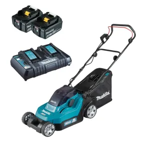 Tondeuse 38cm 2x18V + 2 Accus 4.0Ah + Chargeur Makita DLM382CM2