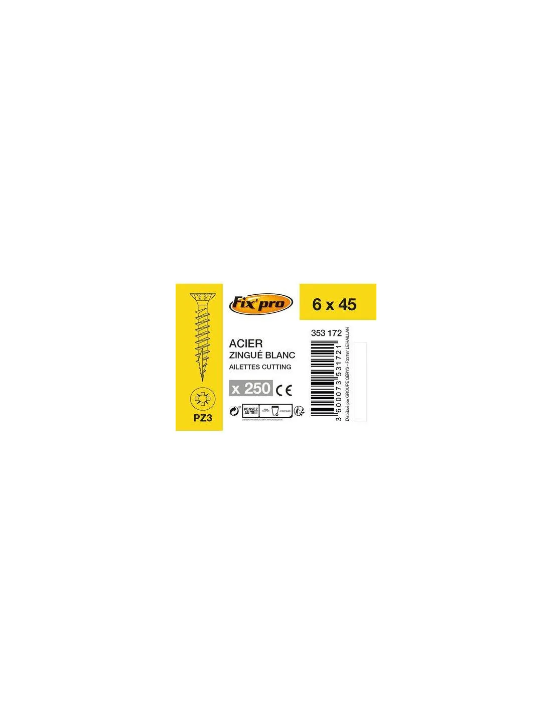 VIS AG.FTTF PZ+ 6,0X45 /250 FIXPRO FPRO101AC6045