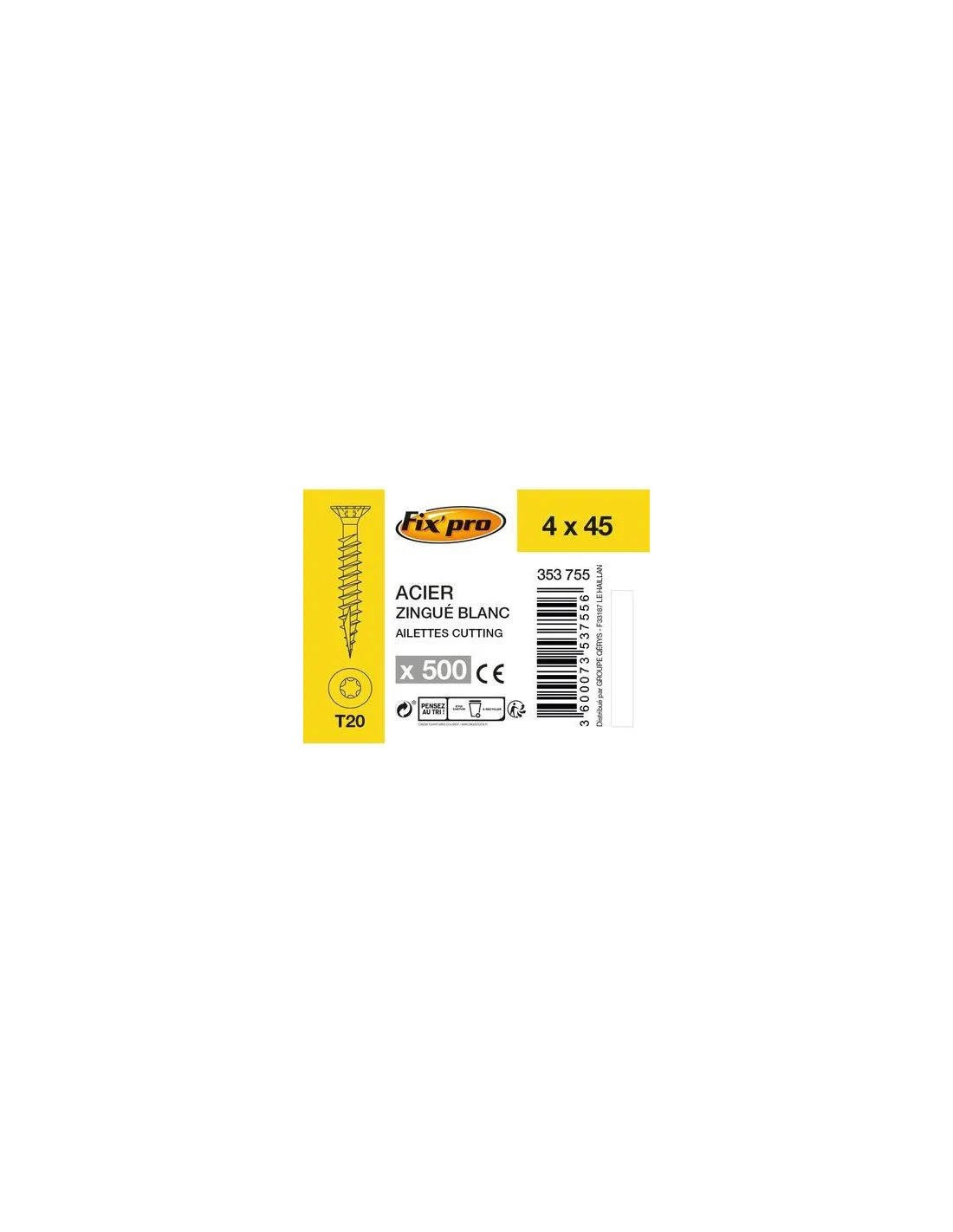 VIS AG.FTTF TX+ 4,0X45 /500 FIXPRO FPRO111ACFT4045